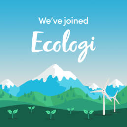 We've joined Ecologi logo